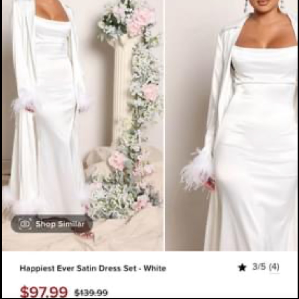 White Maxi Dress Set